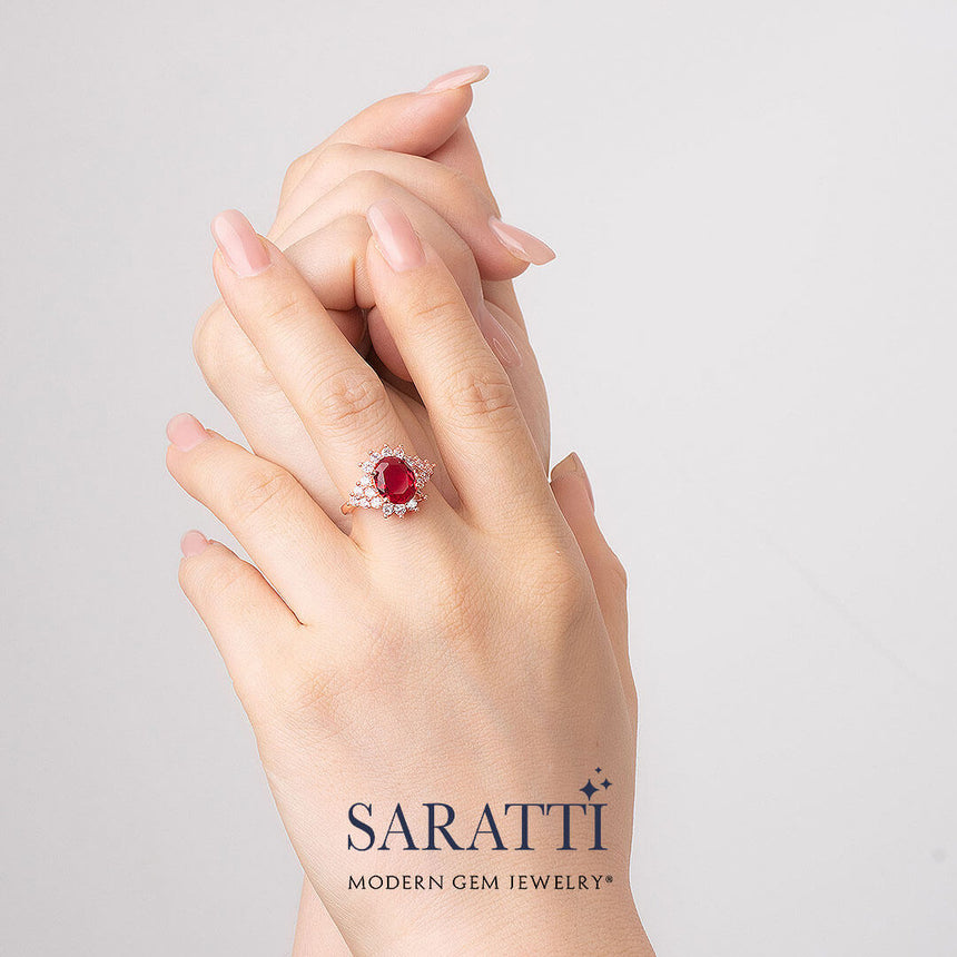 Sparkling Rubellite Tourmaline Ring | Saratti