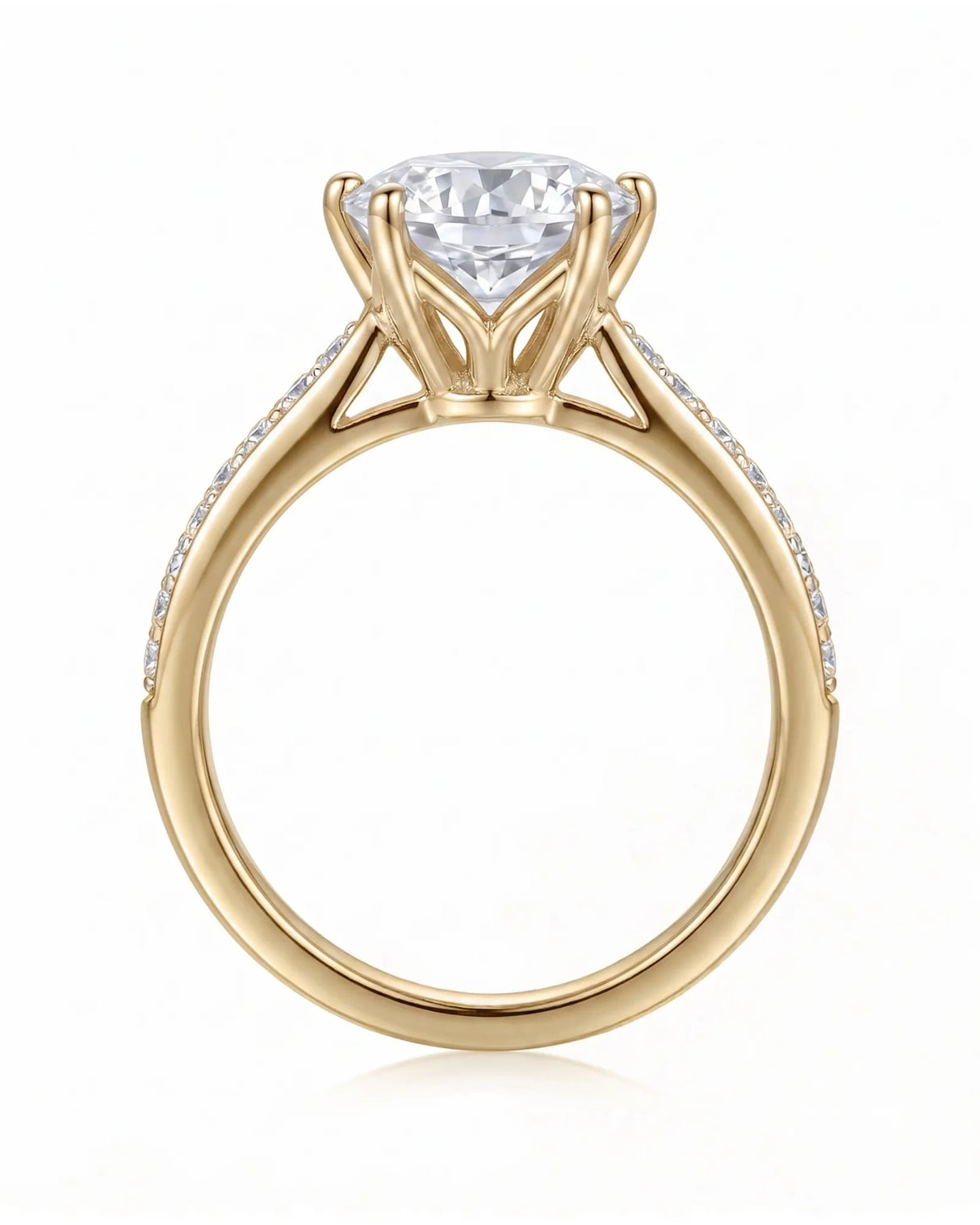 Ema – Natural Round Diamond Six-Prong Engagement Ring