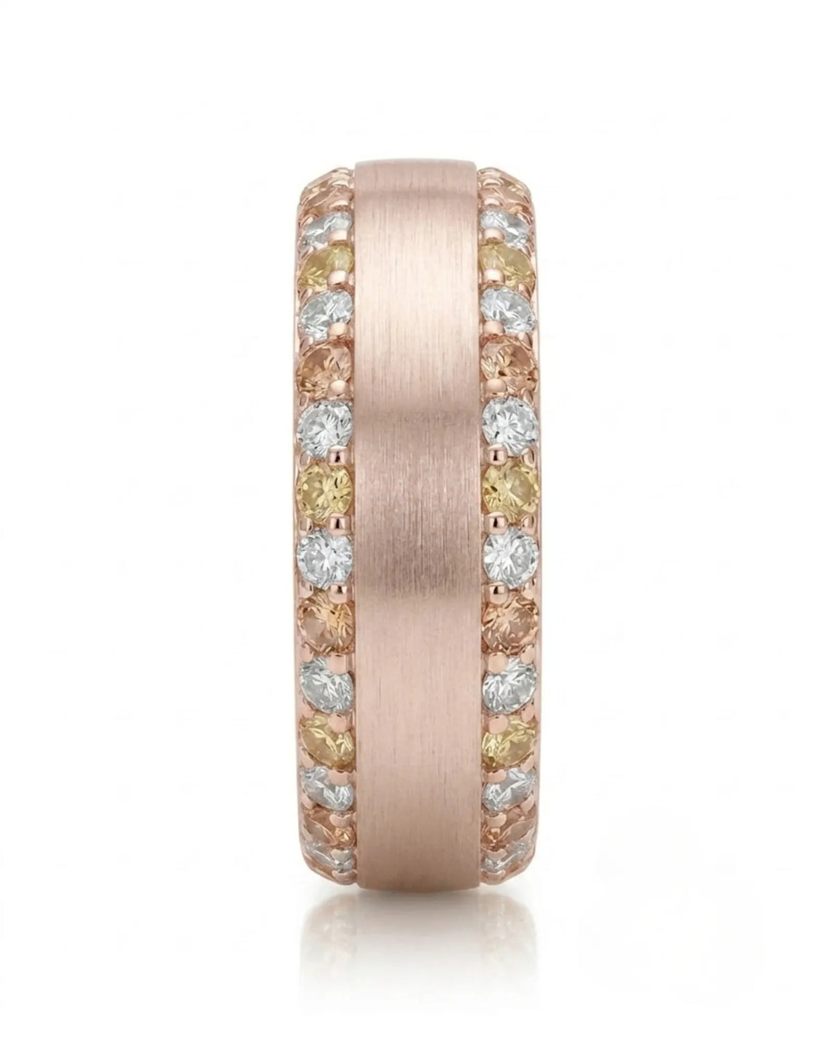 Imperium Golden Diamond eternity band, side view 3 | SARATTI