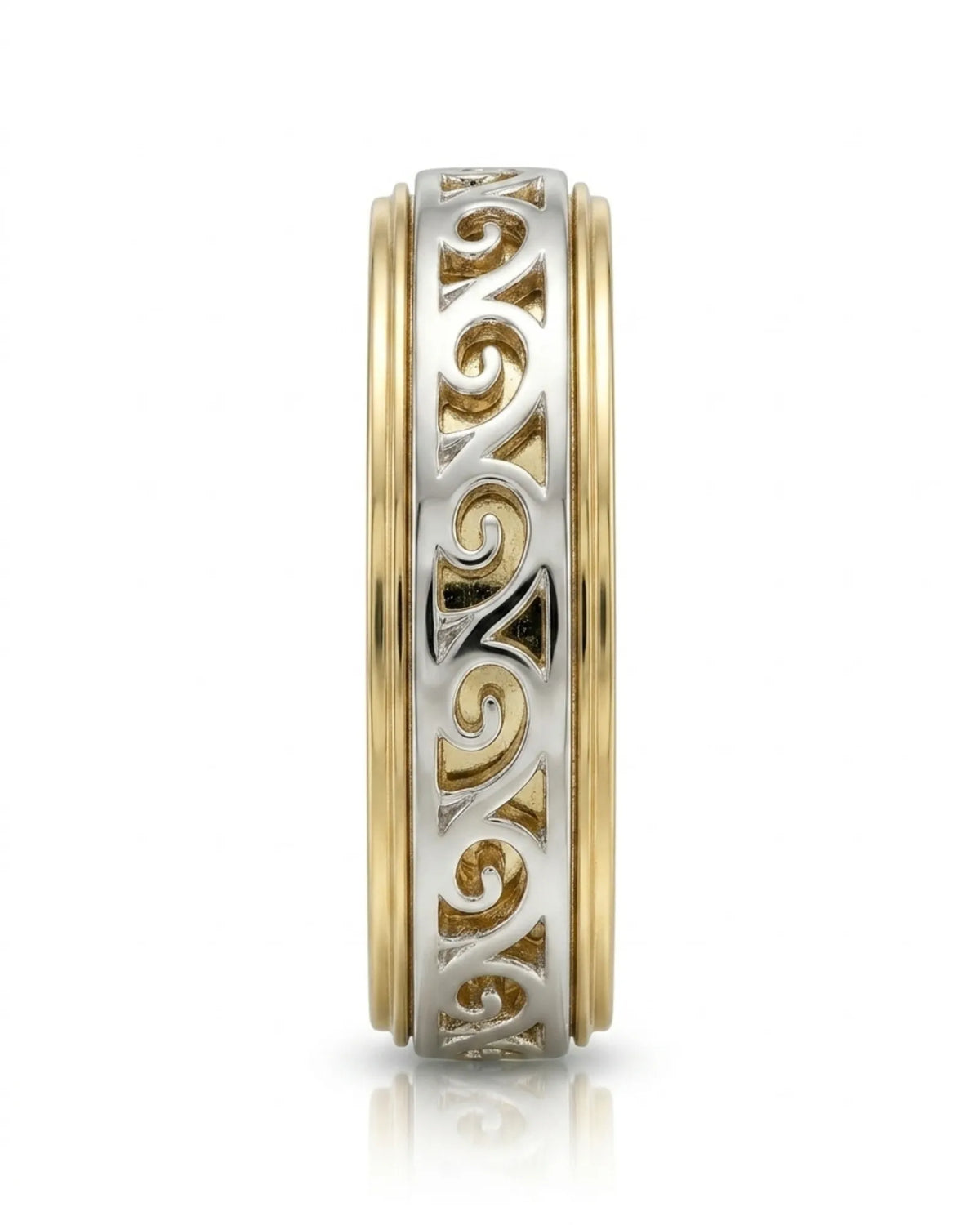 Aurelian Scroll Wedding Band