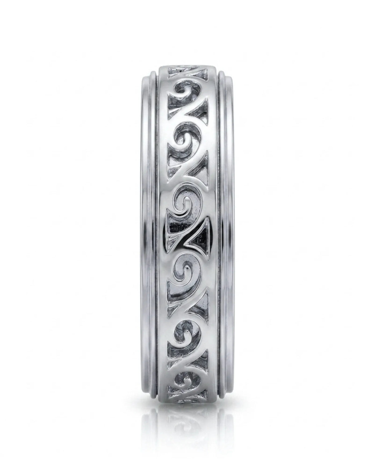 Aurelian Scroll Wedding Band