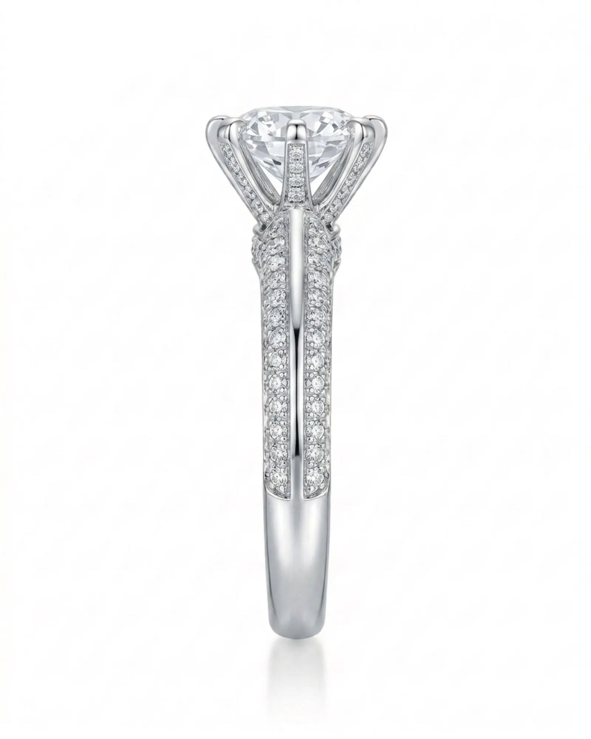 Aniya – Seraphic Charm Natural Round Diamond Six-Prong Engagement Ring