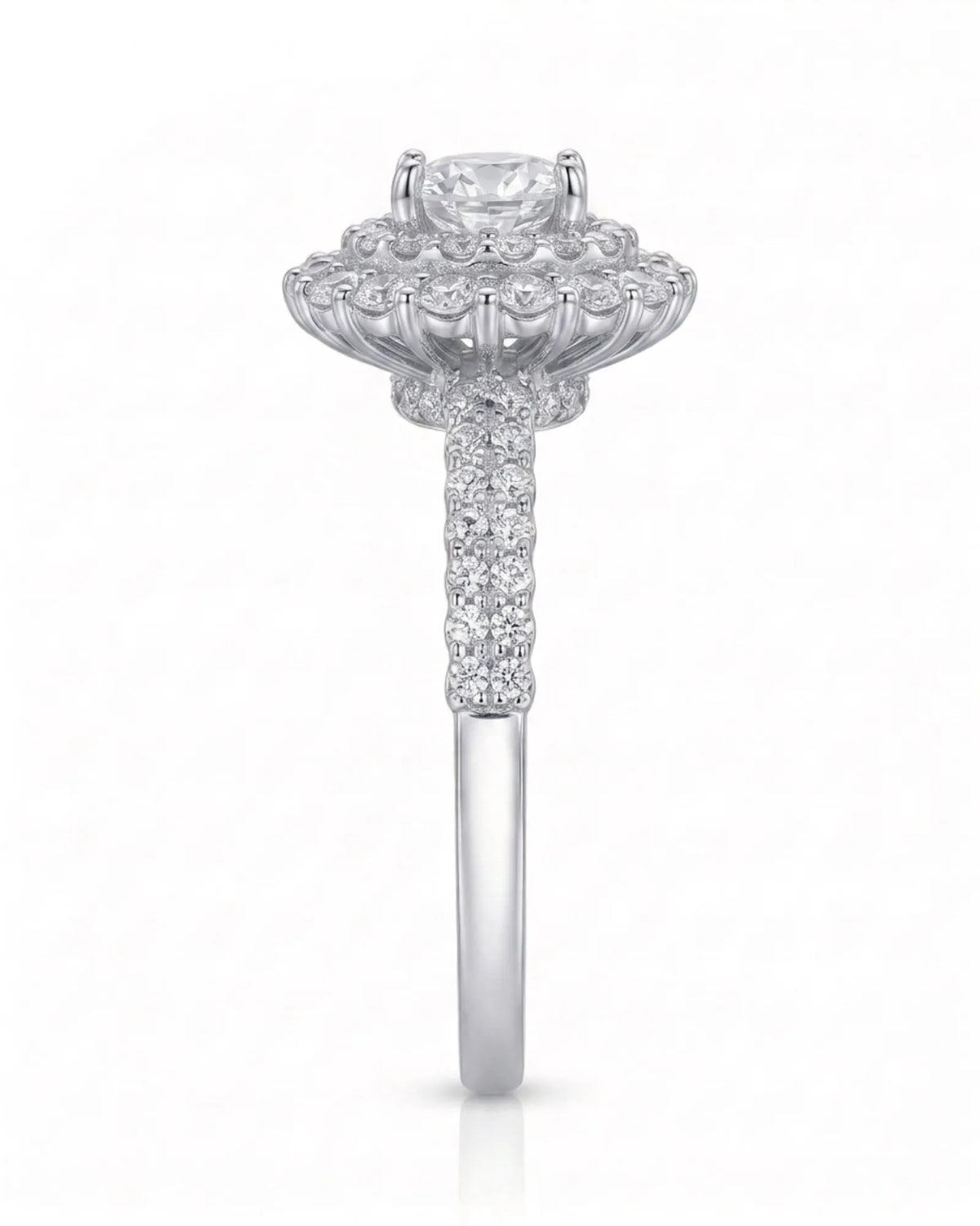 Bettina – Whispered Vows Natural Round Diamond Triple Halo Ring