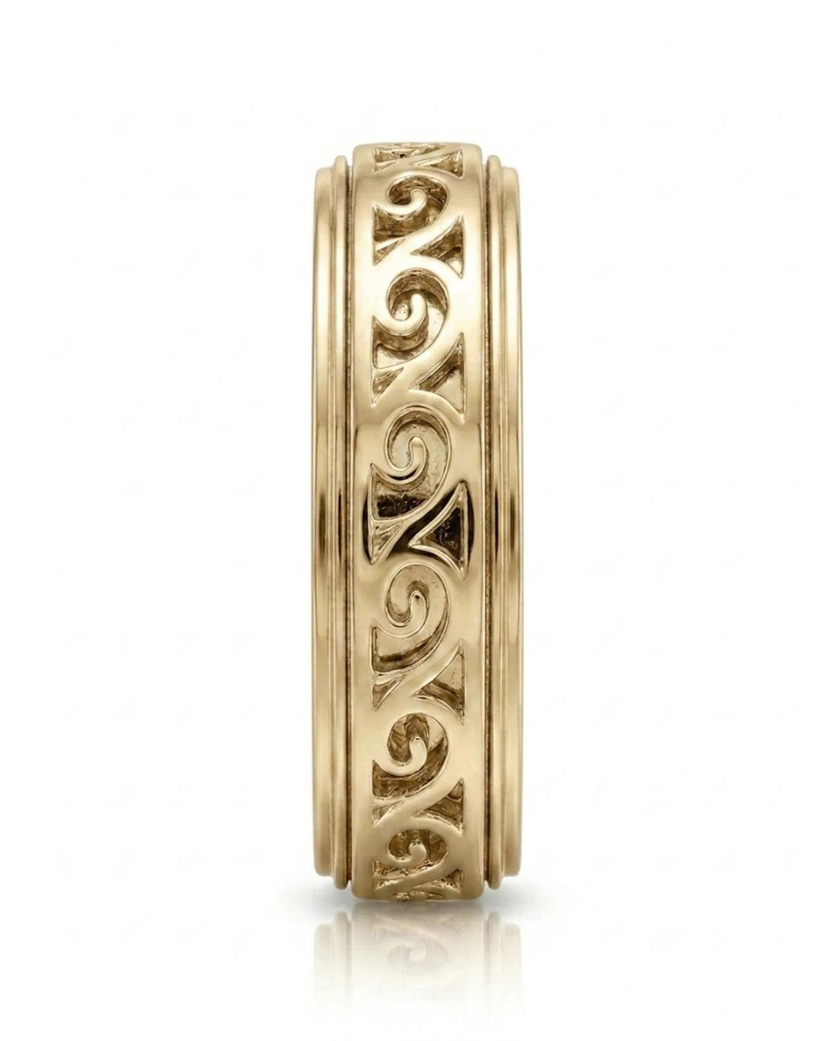 Aurelian Scroll Wedding Band