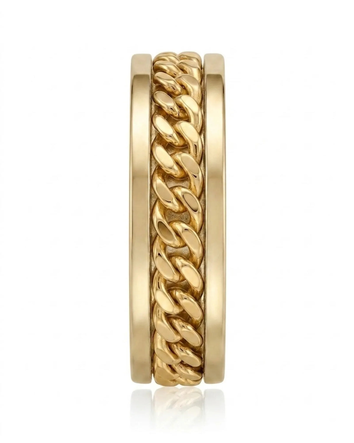 Vector Chain Wedding Band - 8mm