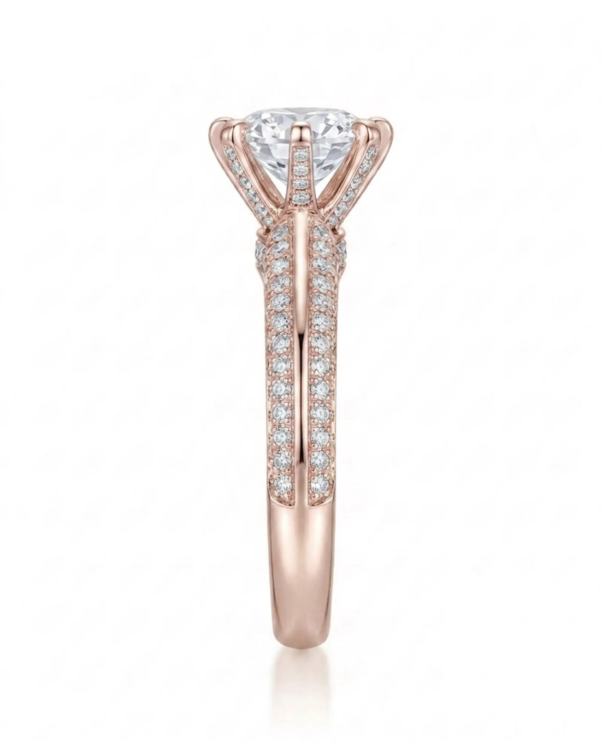 Aniya – Seraphic Charm Natural Round Diamond Six-Prong Engagement Ring