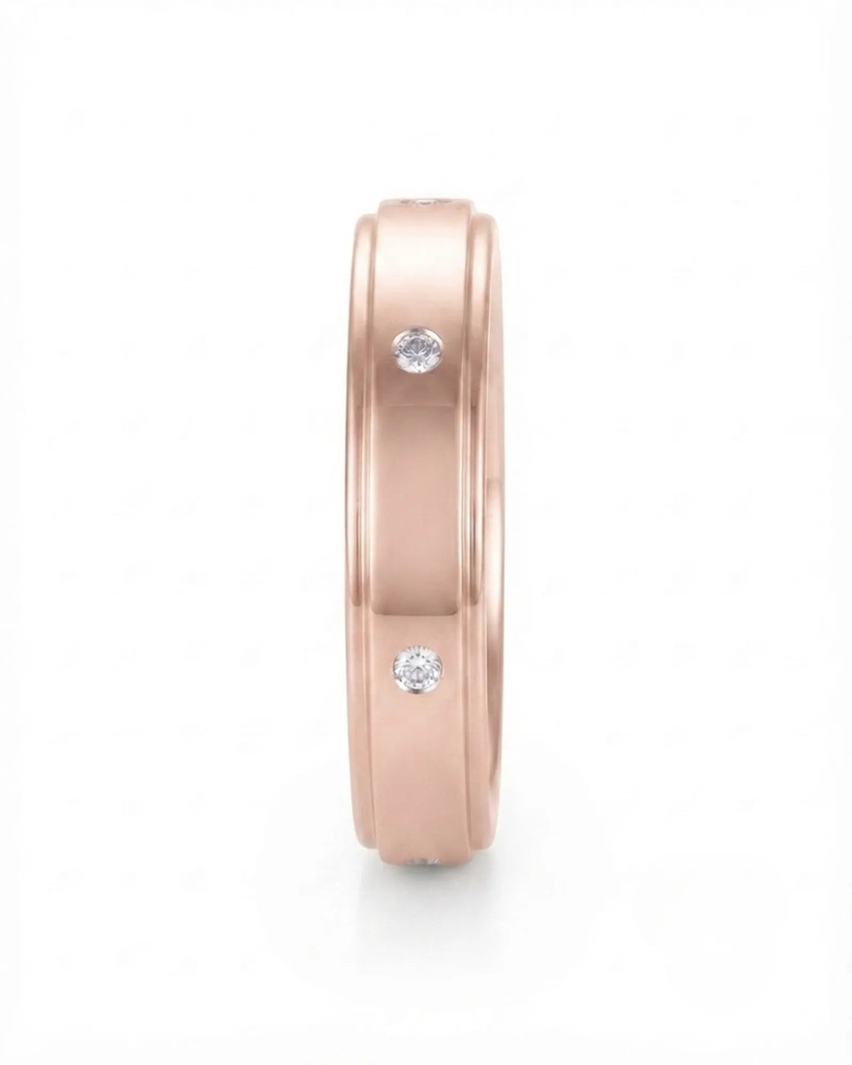 Trinity Diamond wedding band, side view 3 | SARATTI