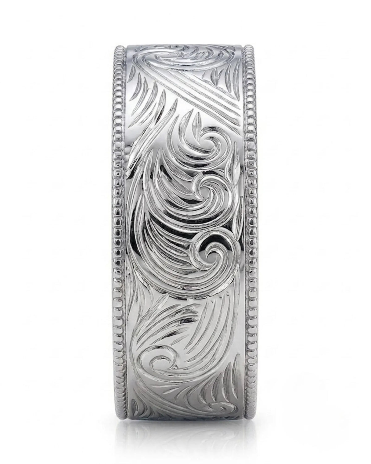 Vellum Aureus Art Nouveau Two Tone Men Ring