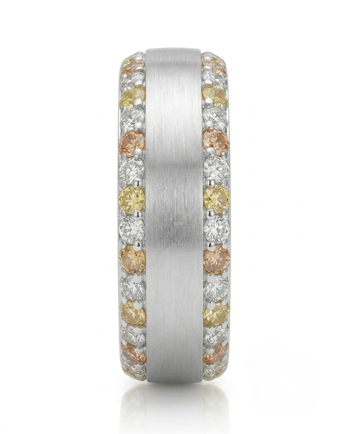 Imperium Golden Diamond eternity band, side view 4 | SARATTI