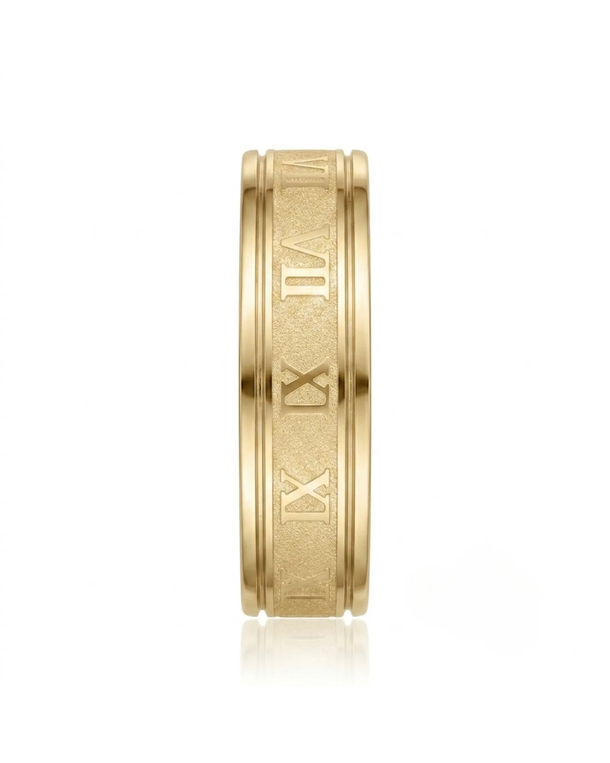Meridian Roman Wedding Band