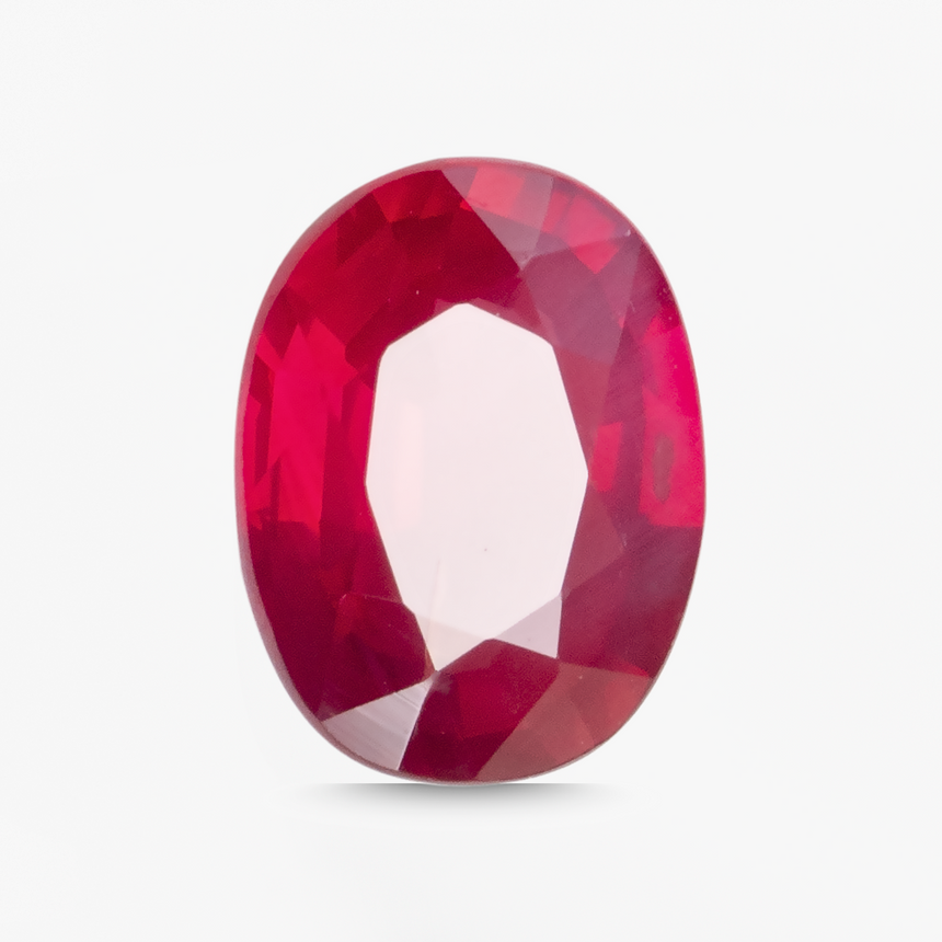 0.46 carats Oval Brumese Unheated Ruby Gem | 5.3 x 4.7mm