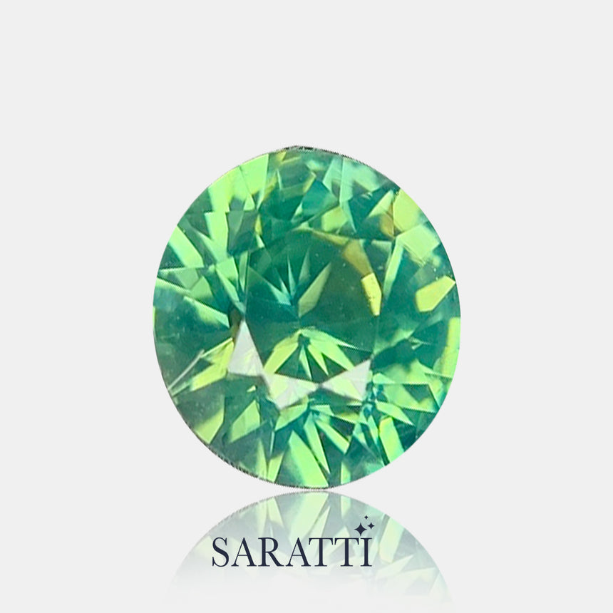 Side profile oval sapphire 6.68 × 6.11 × 4.78 mm | SARATTI
