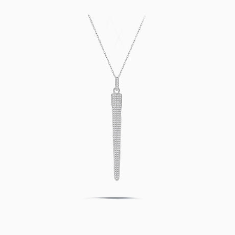 The Silver Spire Spike Charm Pendant Necklace | Saratti