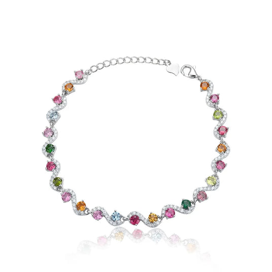 Symphony d’Arc natural tourmaline bracelet front view | SARATTI