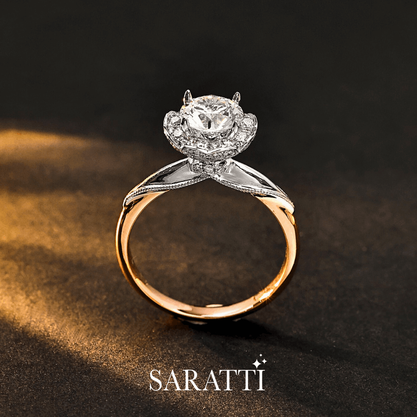 Fine diamond jewelry engagement ring