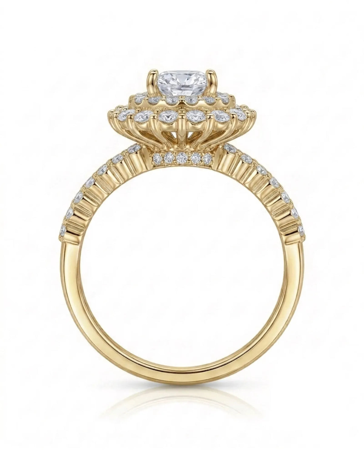 Bettina – Whispered Vows Natural Round Diamond Triple Halo Ring