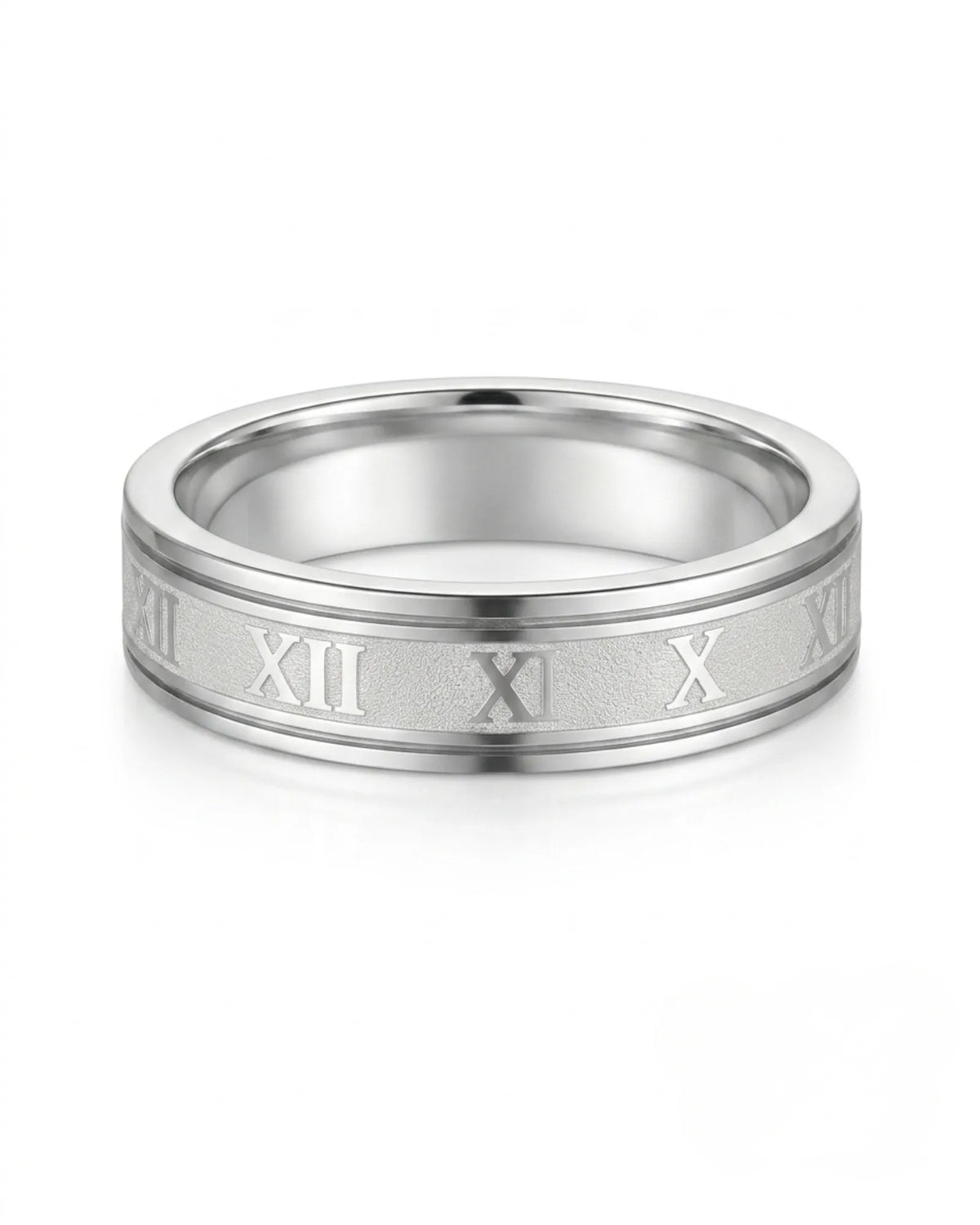 Meridian Roman Wedding Band