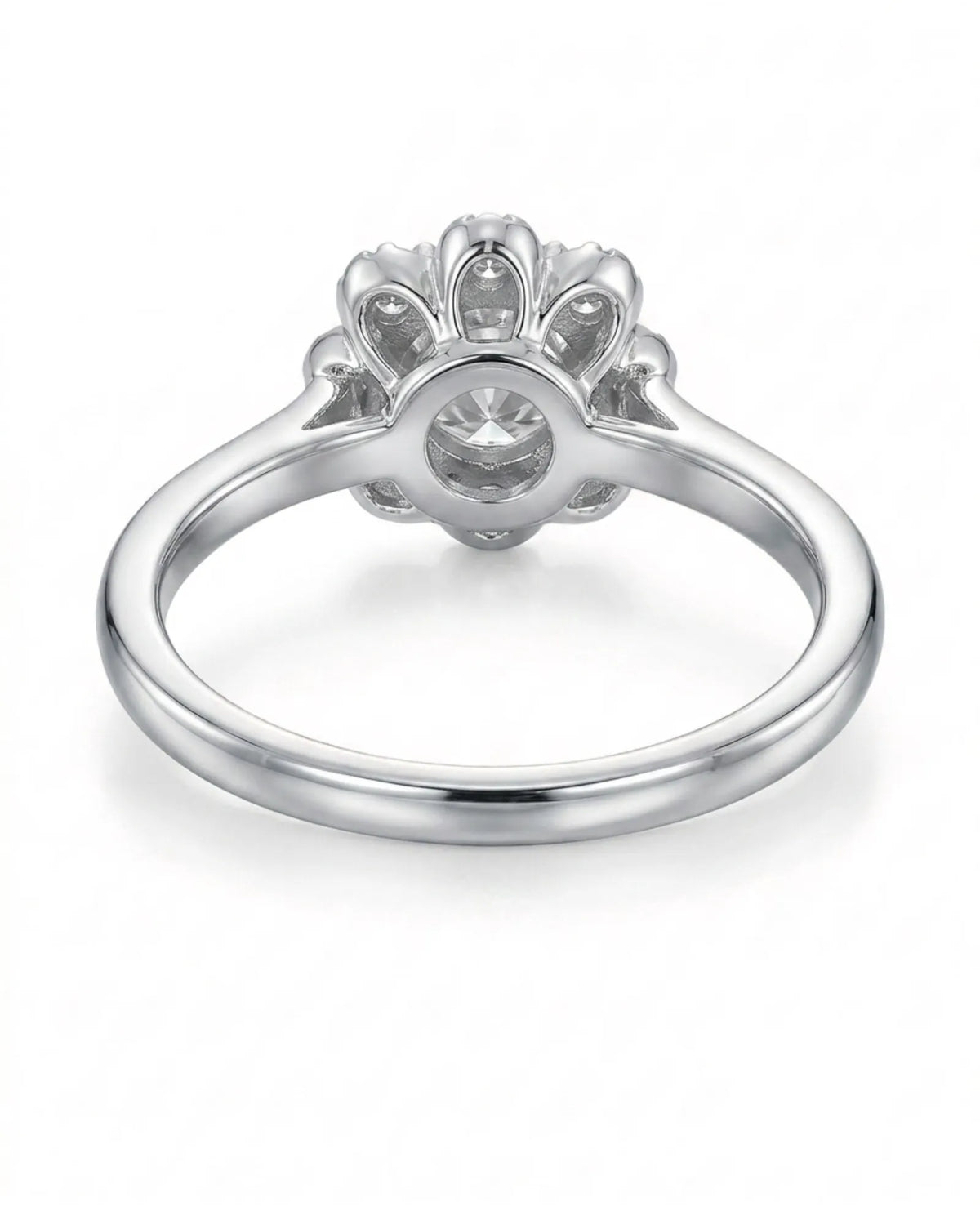 Celine – Natural Round Diamond Halo Engagement Ring