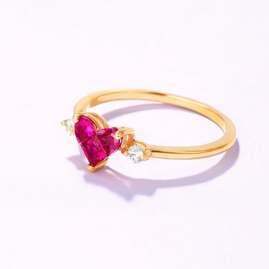 Unique Yellow Gold 14K Gold Diamond Ring - SARATTI