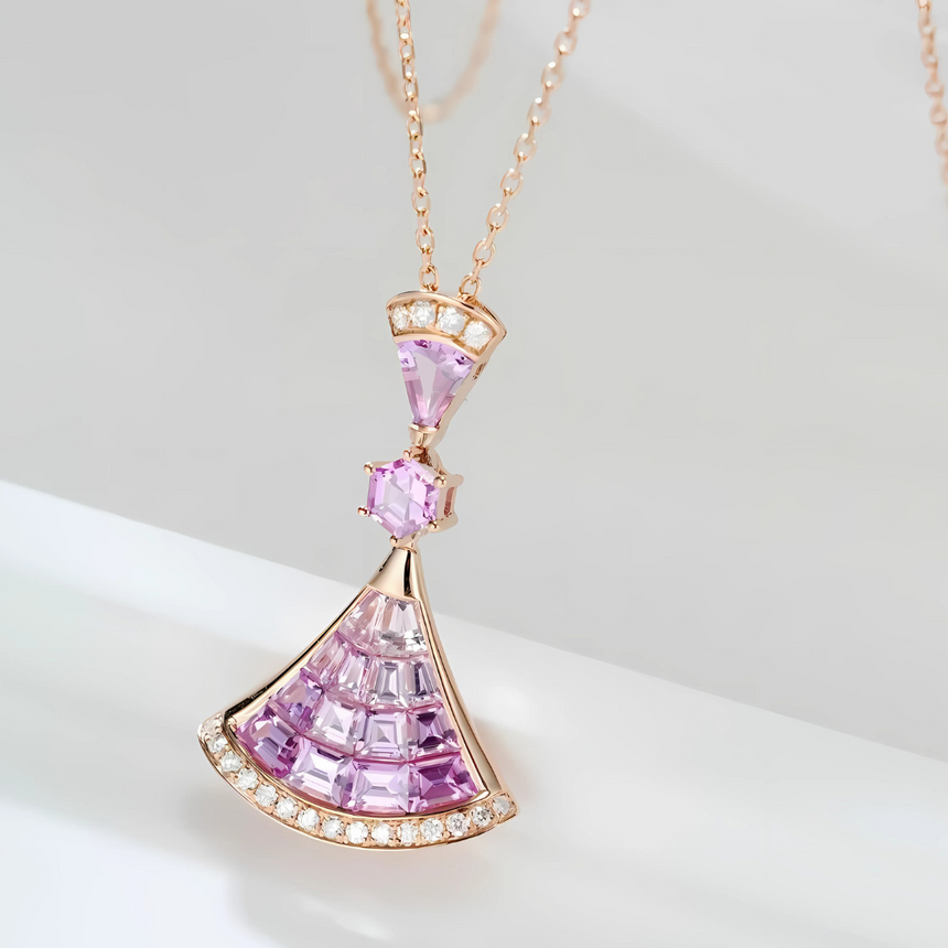 Grand Metamorphia Pink Sapphire Necklace