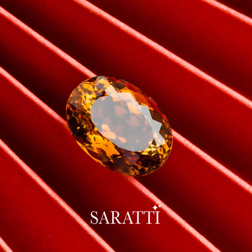 vivid champagne colored gemstone