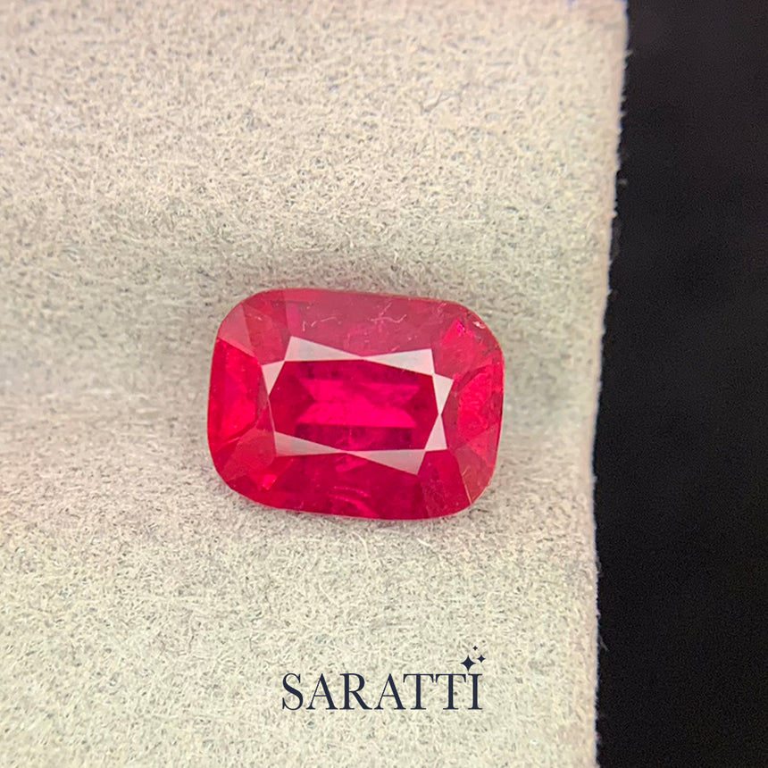 Vivid Rose-Pink Rubellite Tourmaline Gemstone | SARATTI