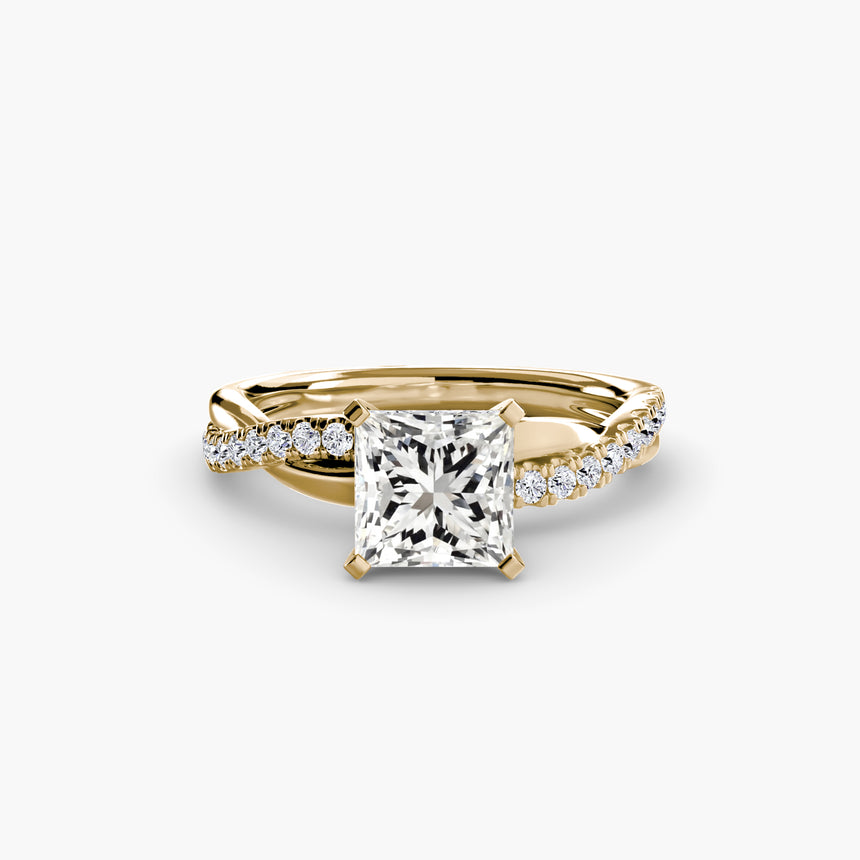 The Aurex Pavé Solitaire Ring Setting