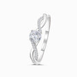 White Gold Liaison Céleste Natural Diamond Engagement Ring | Saratti
