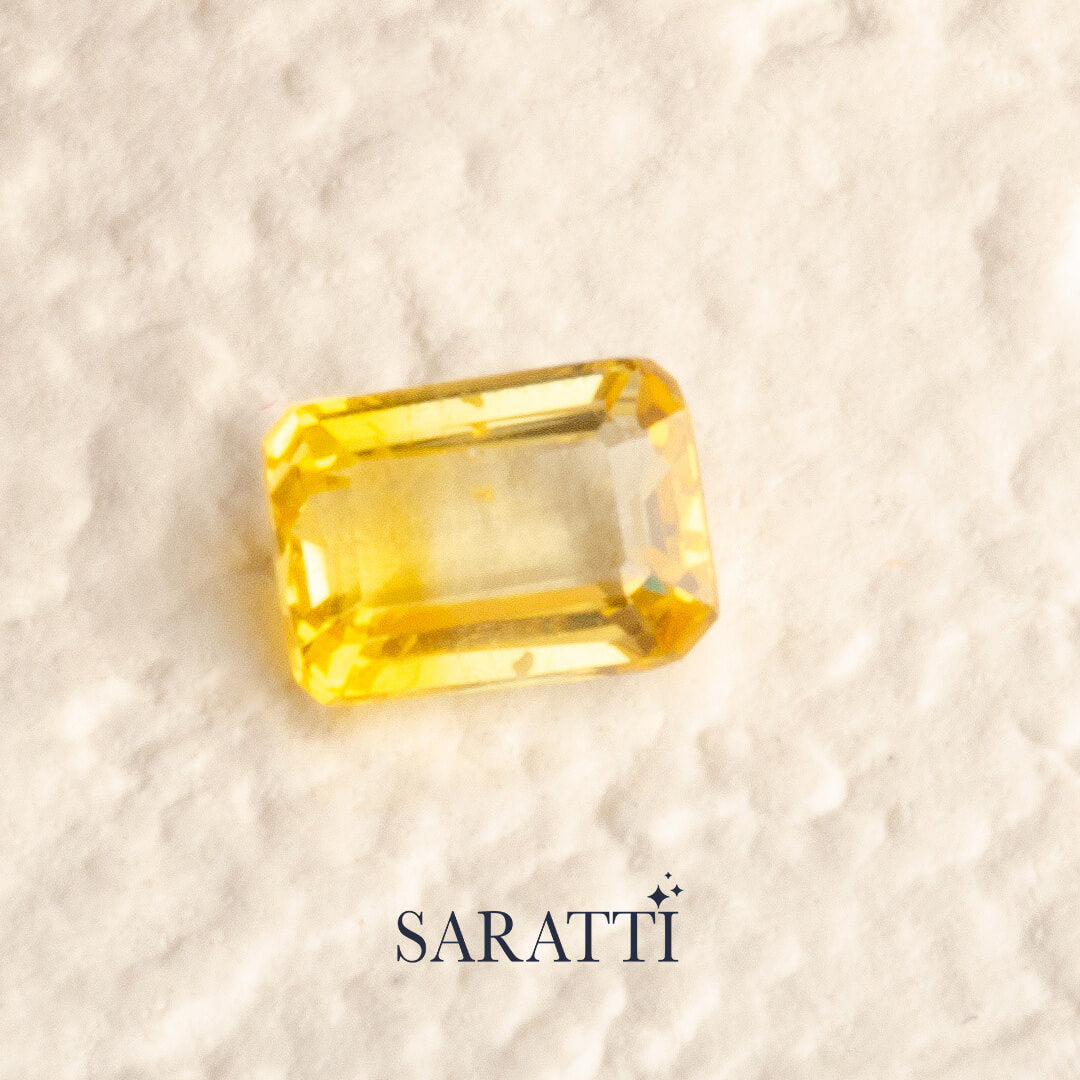 Yellow Sapphire Stone - SARATTI JEWELRY