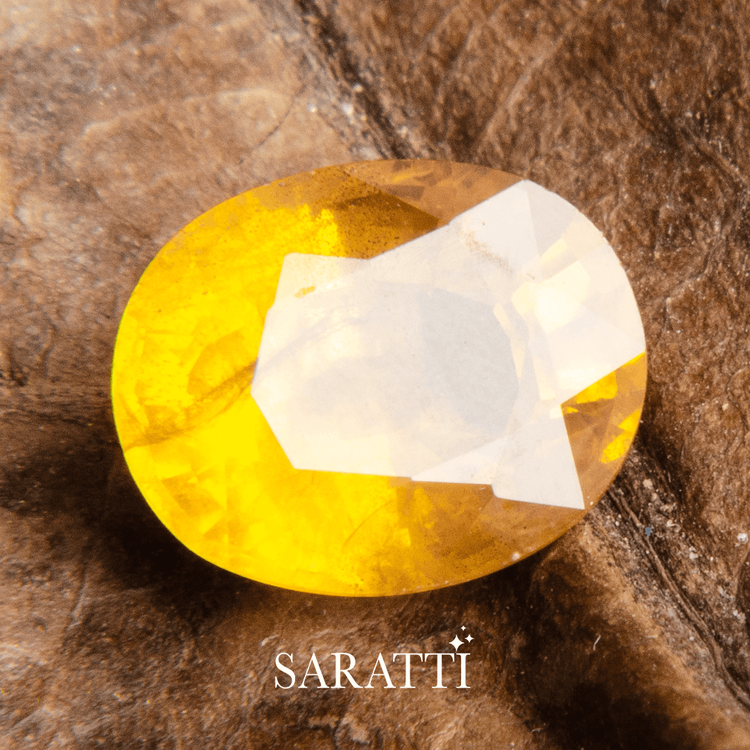 Oval 2.56 ct Madagascar yellow sapphire | SARATTI