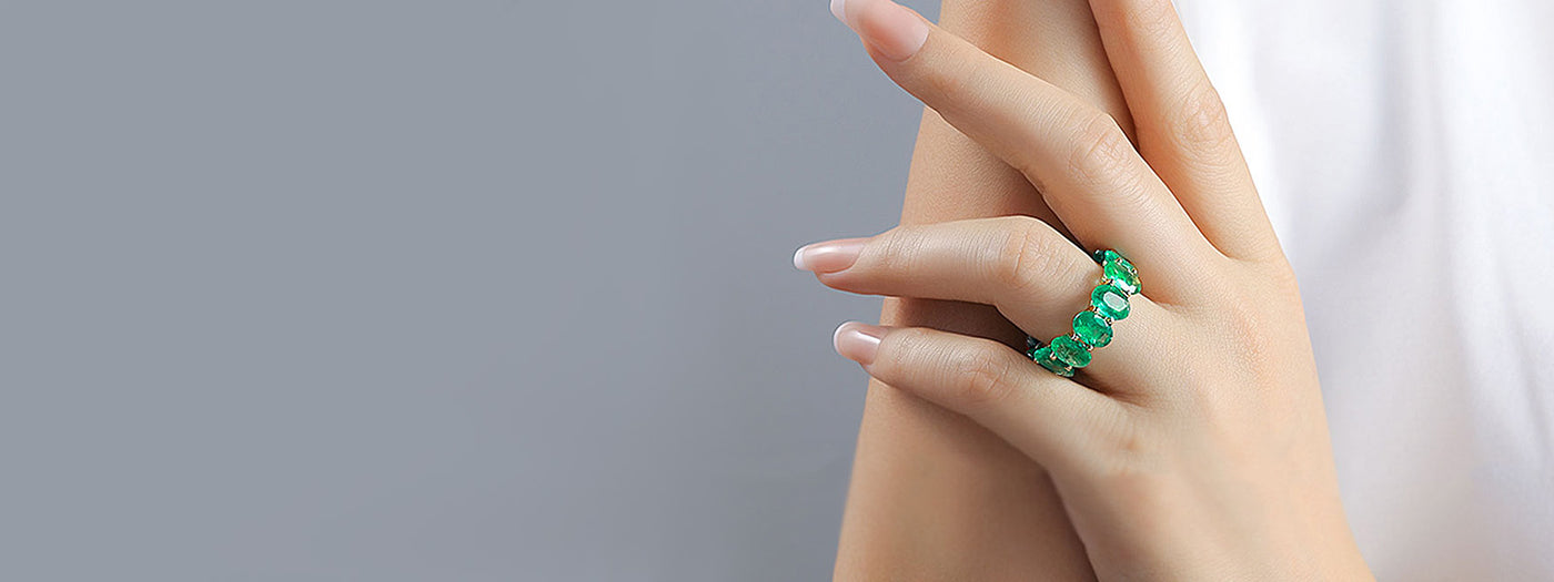 Custom sapphire, ruby, and diamond wedding bands by SARATTI — fine handcrafted rings symbolizing timeless devotion.