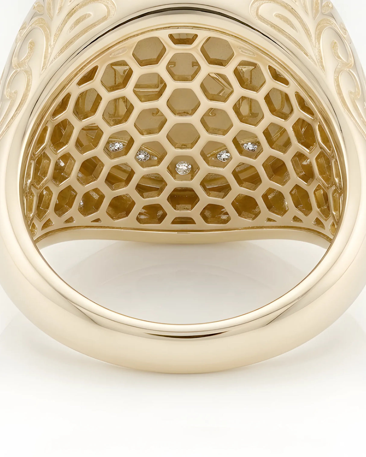 mens initial ring 18k yellow gold custom letter signet ring luxury gold ring for men | SARATTI