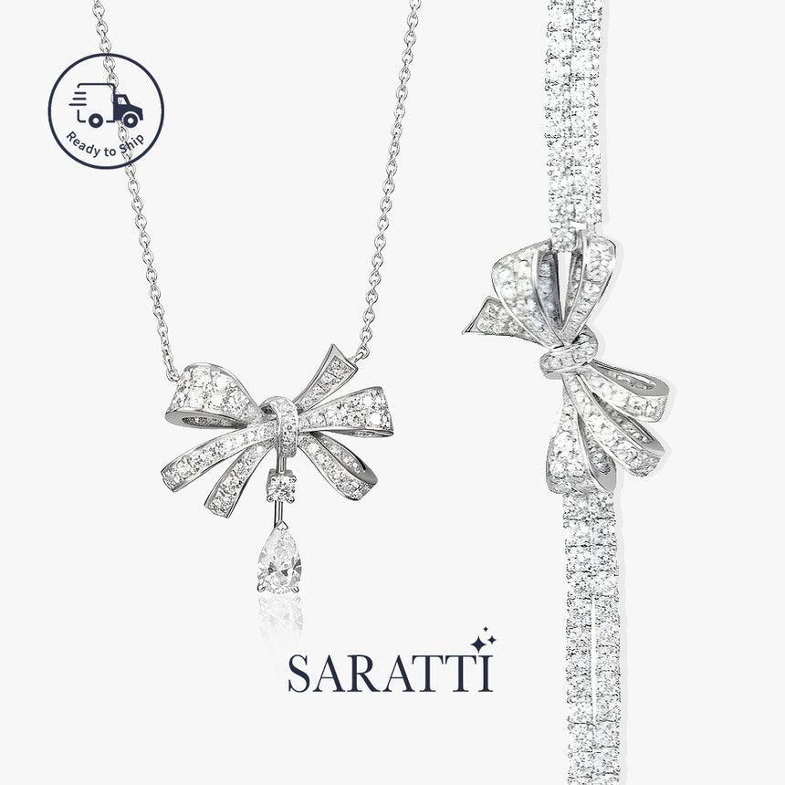 Blooming Ribbon on a grey background | SARATTI