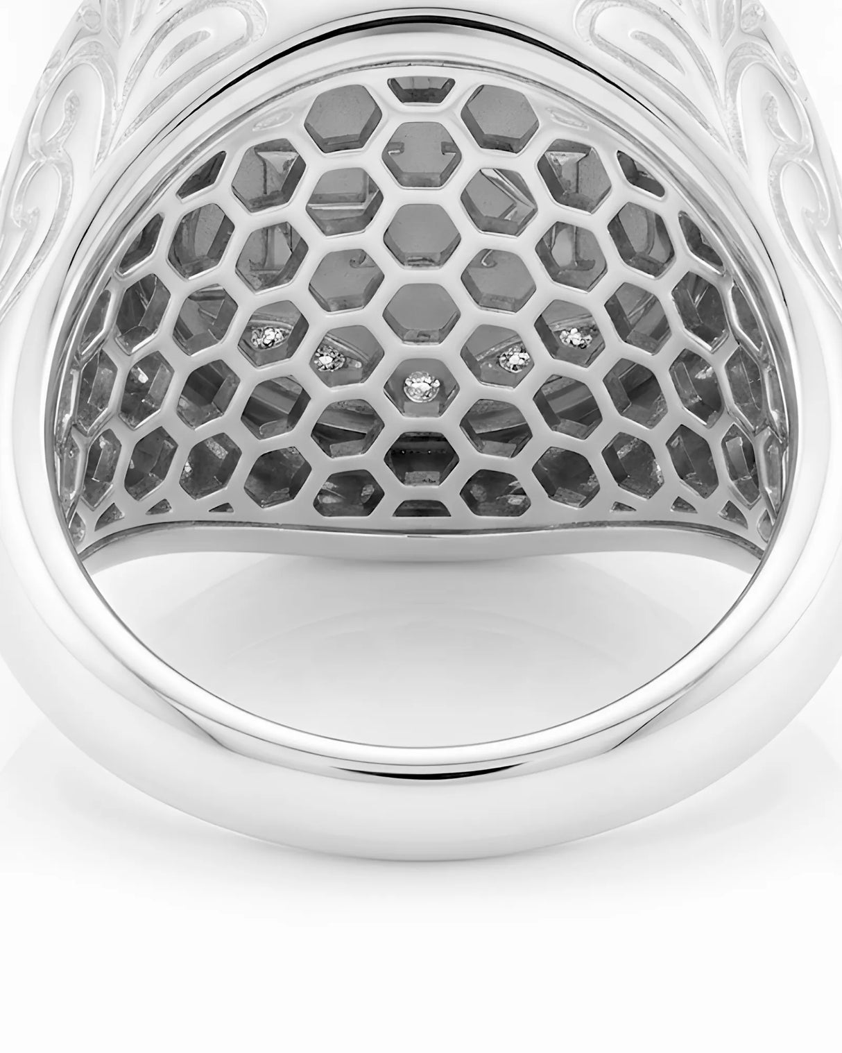 personalized mens silver ring custom initial engraving 925 signet ring | SARATTI