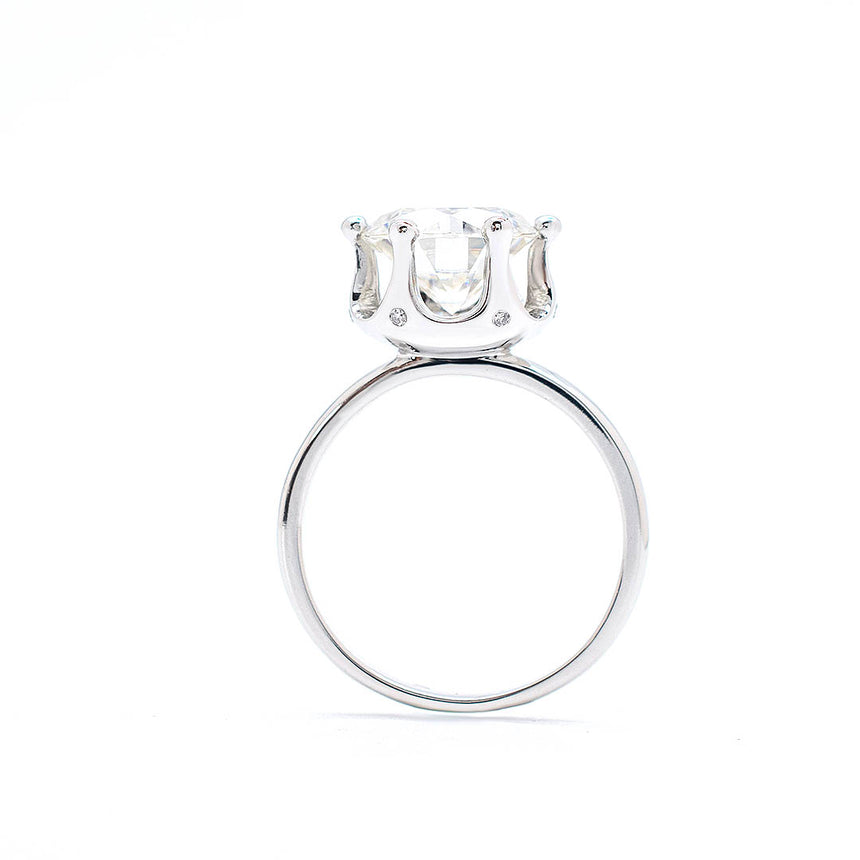 1 ct. Crown Diamond Ring In 18K White Gold |