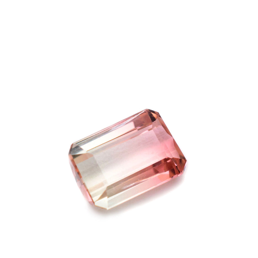 Natural Brazilian Watermelon Tourmaline Loose Gemstone Emerald Cut - Modern Gem Jewelry