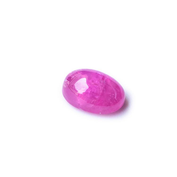 Natural Sapphire Loose Gemstones | Cabochon Star Pink | 0.99 Carat Heated | Custom Jewelry | Modern Gem Jewelry