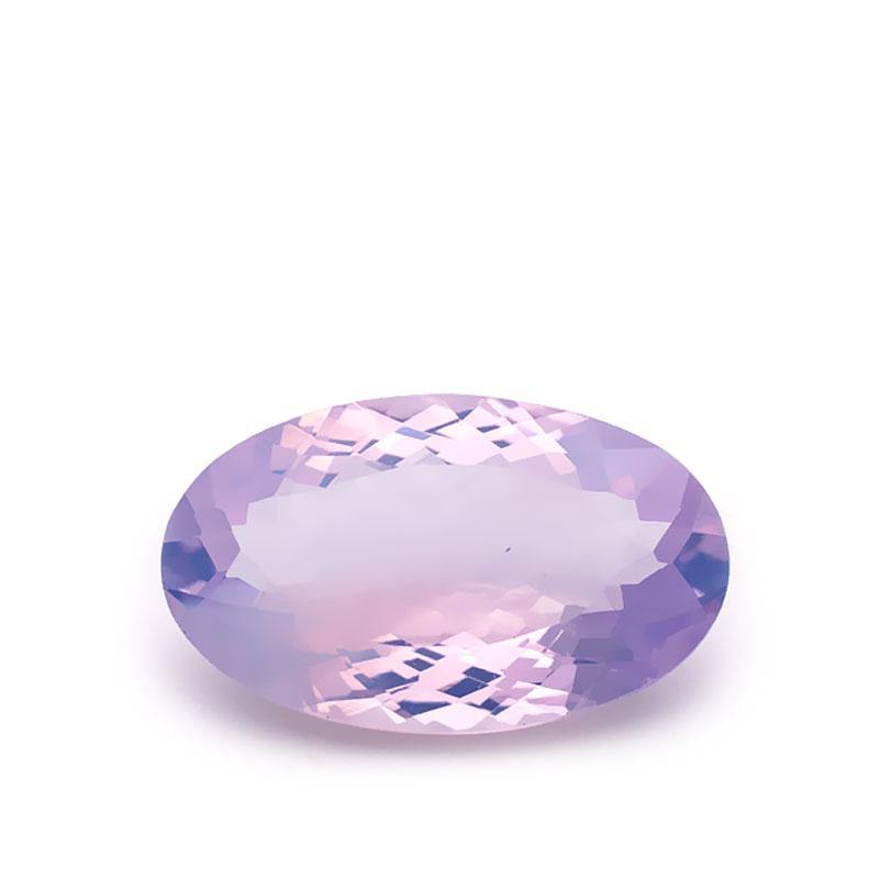 18 Carats Purple Natural Amethyst Oval Cut Loose Gemstone - Modern Gem Jewelry