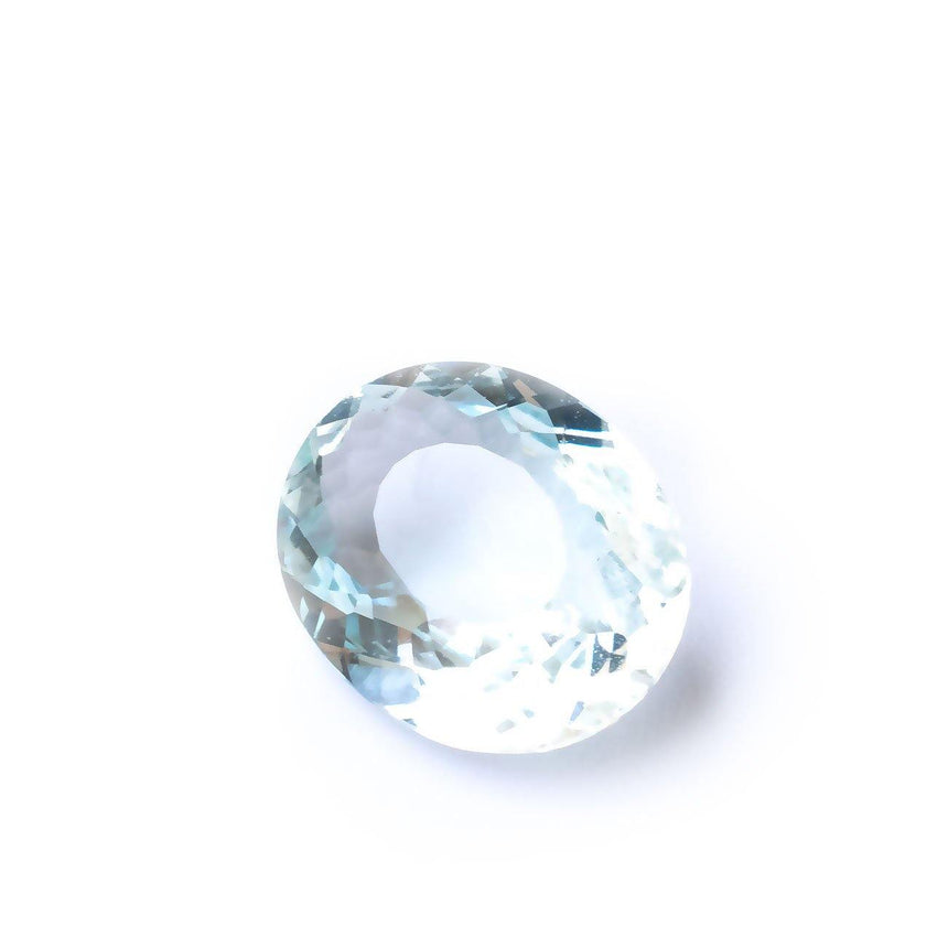 2.625 Carats Blue Brazilian Natural Aquamarine Oval Cut Loose Gemstone - Modern Gem Jewelry