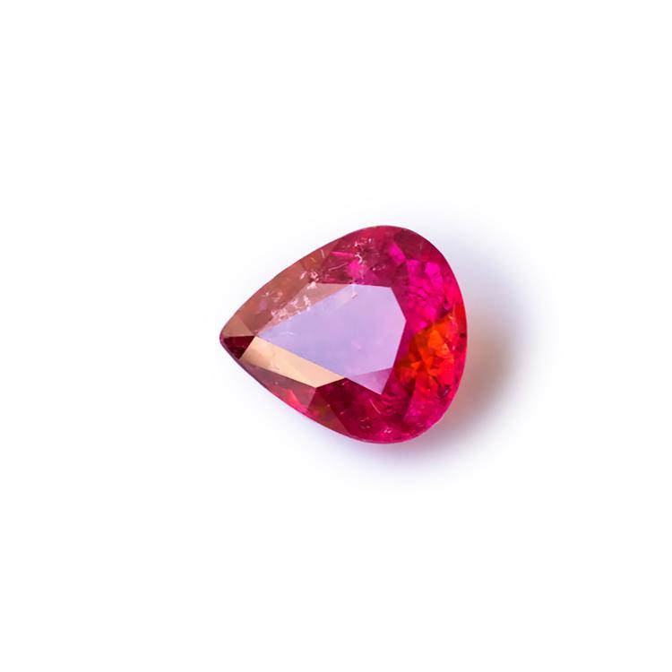 red tourmaline gemstone