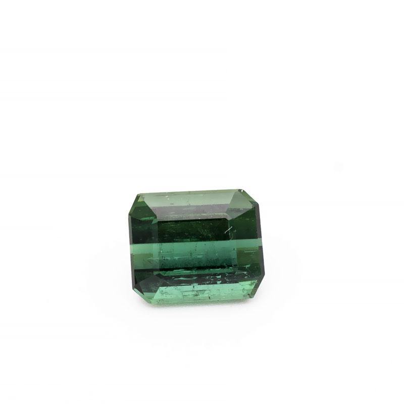 3.13ct Natural Green Tourmaline Emerald Cut Loose Gemstone - Modern Gem Jewelry