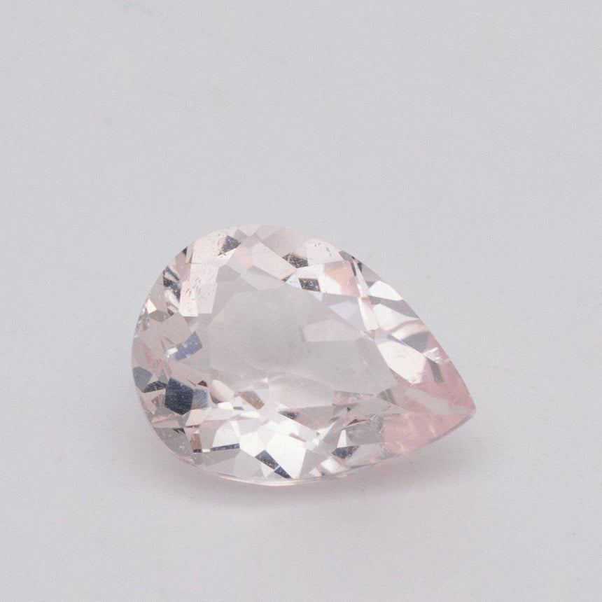 4.47 Carat Mozambique Natural Morganite Rectangular Pear Cut - Modern Gem Jewelry