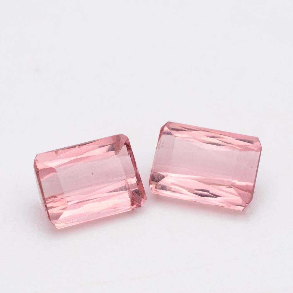 Intense Lively 4.45 Carats Natural Tourmaline Gemstone | Perfect Pair - Modern Gem Jewelry