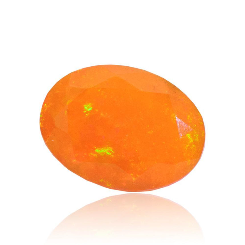 1.63 Carats Natural Fire Opal Gemstone Oval Shape | 6.8mm x 4.3mm - Modern Gem Jewelry