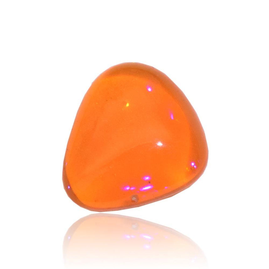 2.6 Carats Natural Fire Opal Gemstone Triangular 11.82mm x 11 x 4.9mm - Modern Gem Jewelry