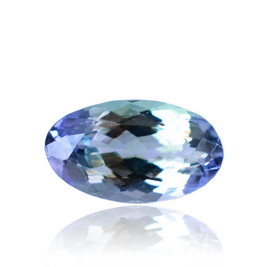 1.29 Carats Greenish Blue Oval Shape Genuine Natural Tanzanite Gemstone - Modern Gem Jewelry