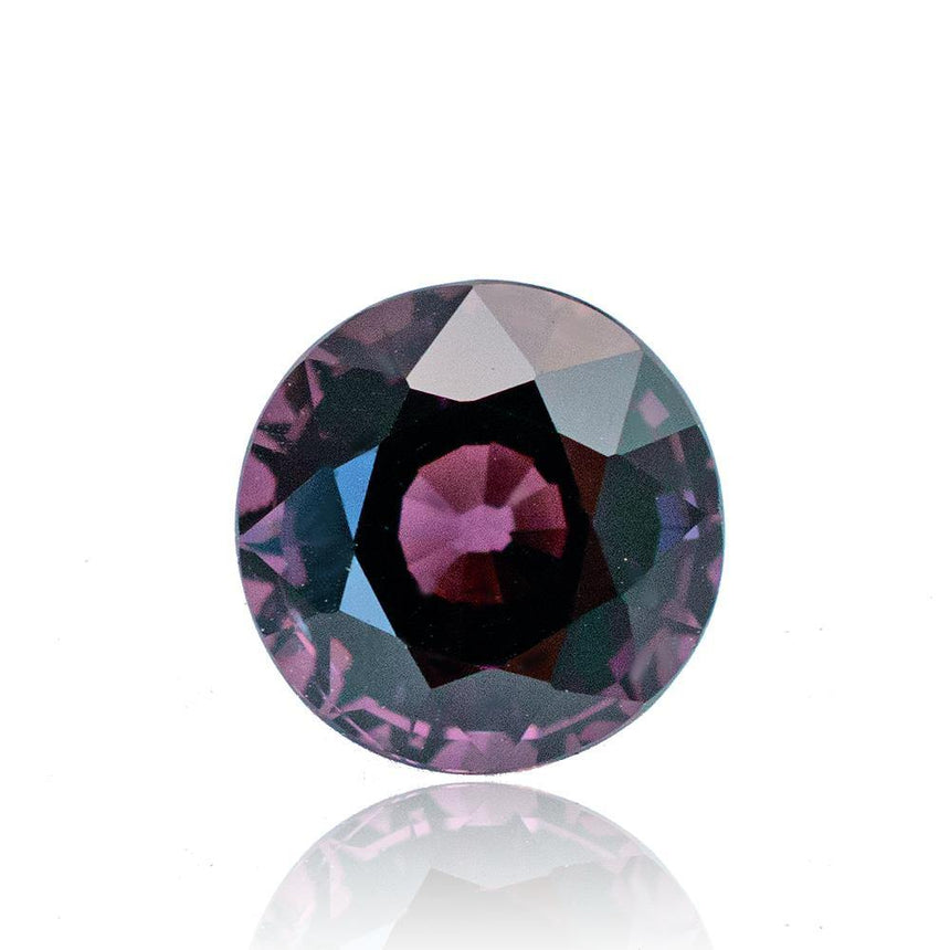 1.35 Carats Bluish Purple Round Natural Spinel 6.25 x 6..25 x 4.68mm - Modern Gem Jewelry