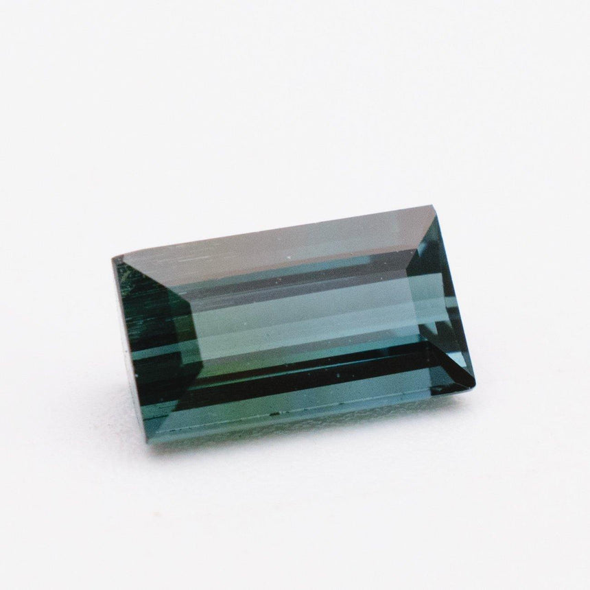 1.27 Carats Namibian Indicolite Blue Natural Tourmaline Loose Gemstone Step Cut - Modern Gem Jewelry