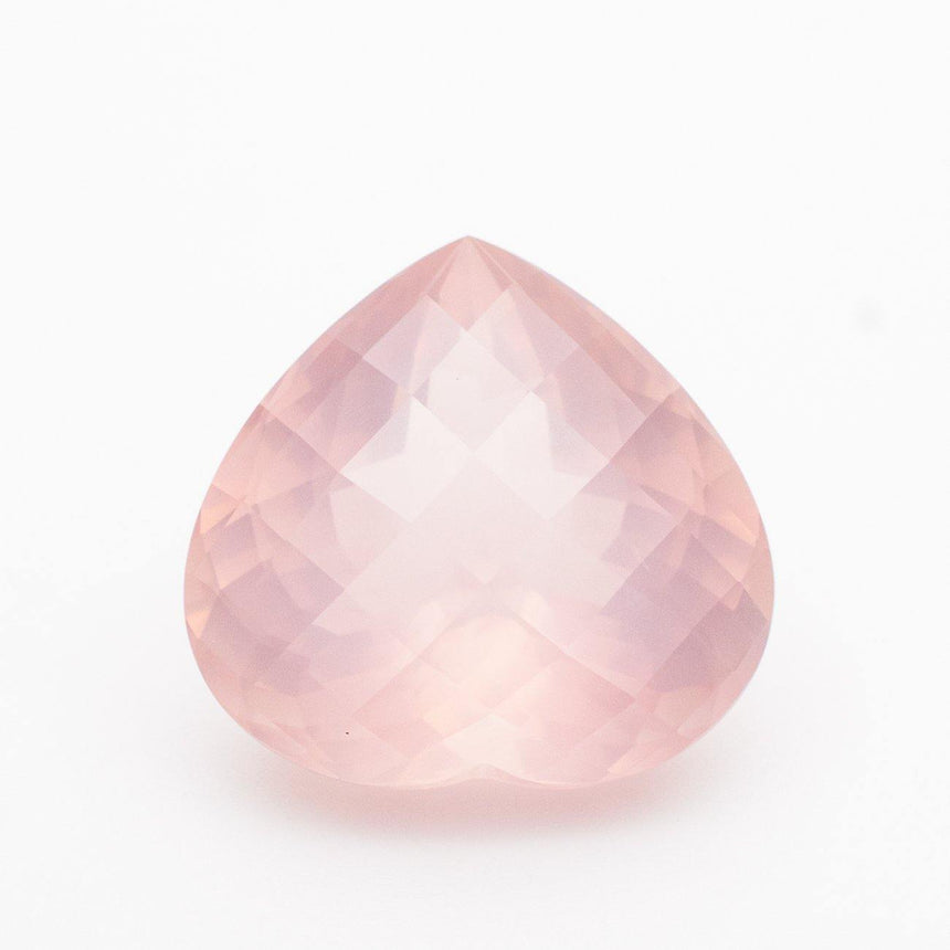 26.63 Carat Natural Rose Quartz Heart Cut Loose Gemstone - Modern Gem Jewelry