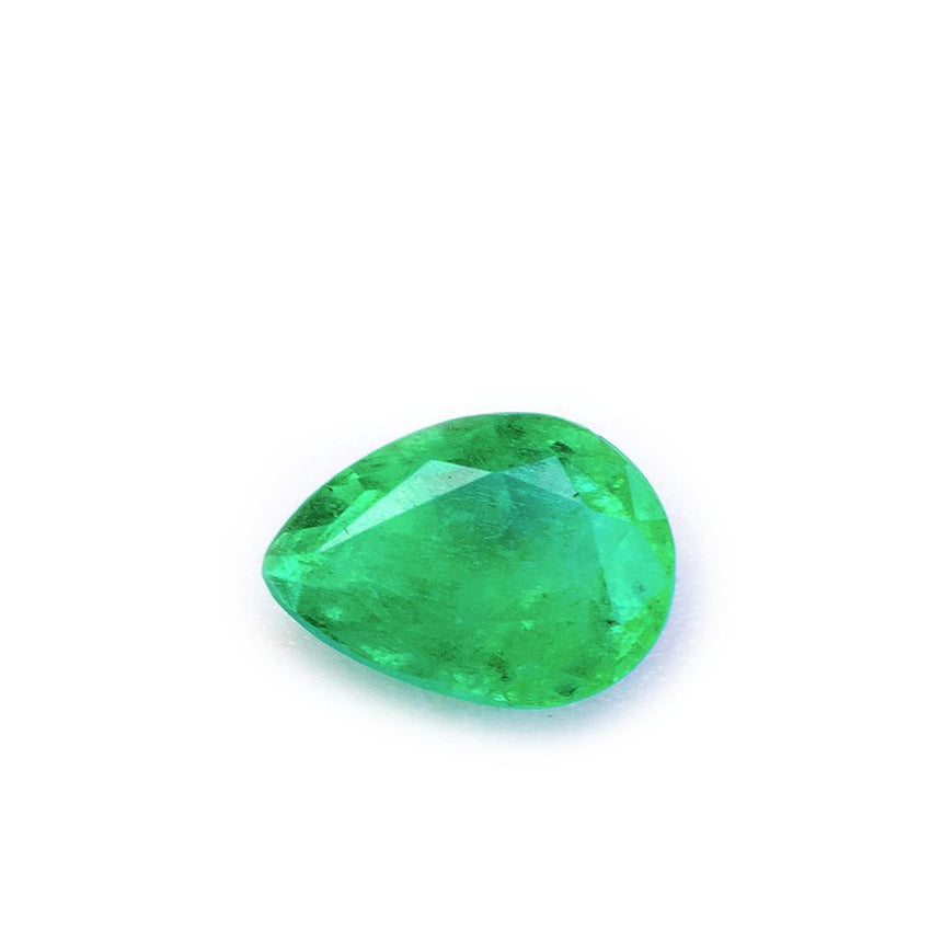 0.65 Carats Eye Catching Zambian Natural Emerald Pear Tear Drop Cut - Modern Gem Jewelry